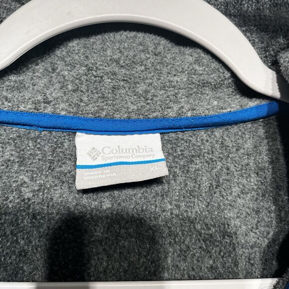 Columbia Mens Thompson Peak Quarter Zip Fleece Pullover Size XL Chest Zip Pocket - Picture 7 of 13